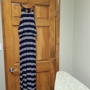 Navy blue maxi dress